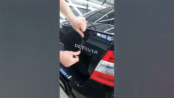 Как самостоятельно снять шильдик с авто #детейлинг #royalcleaning #skoda