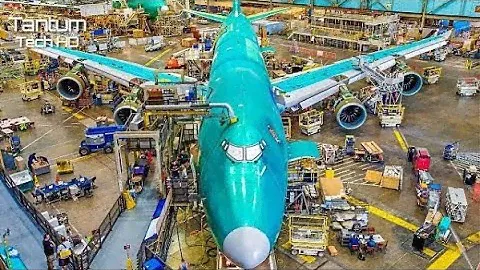 Невероятный и современный процесс производства и сборки самолетов Boeing   невероятная технология