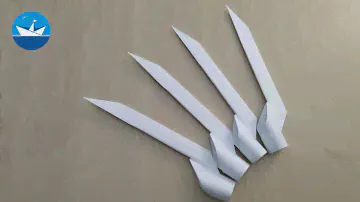 Оригами когти из бумаги/Origami paper claws/折り紙の爪